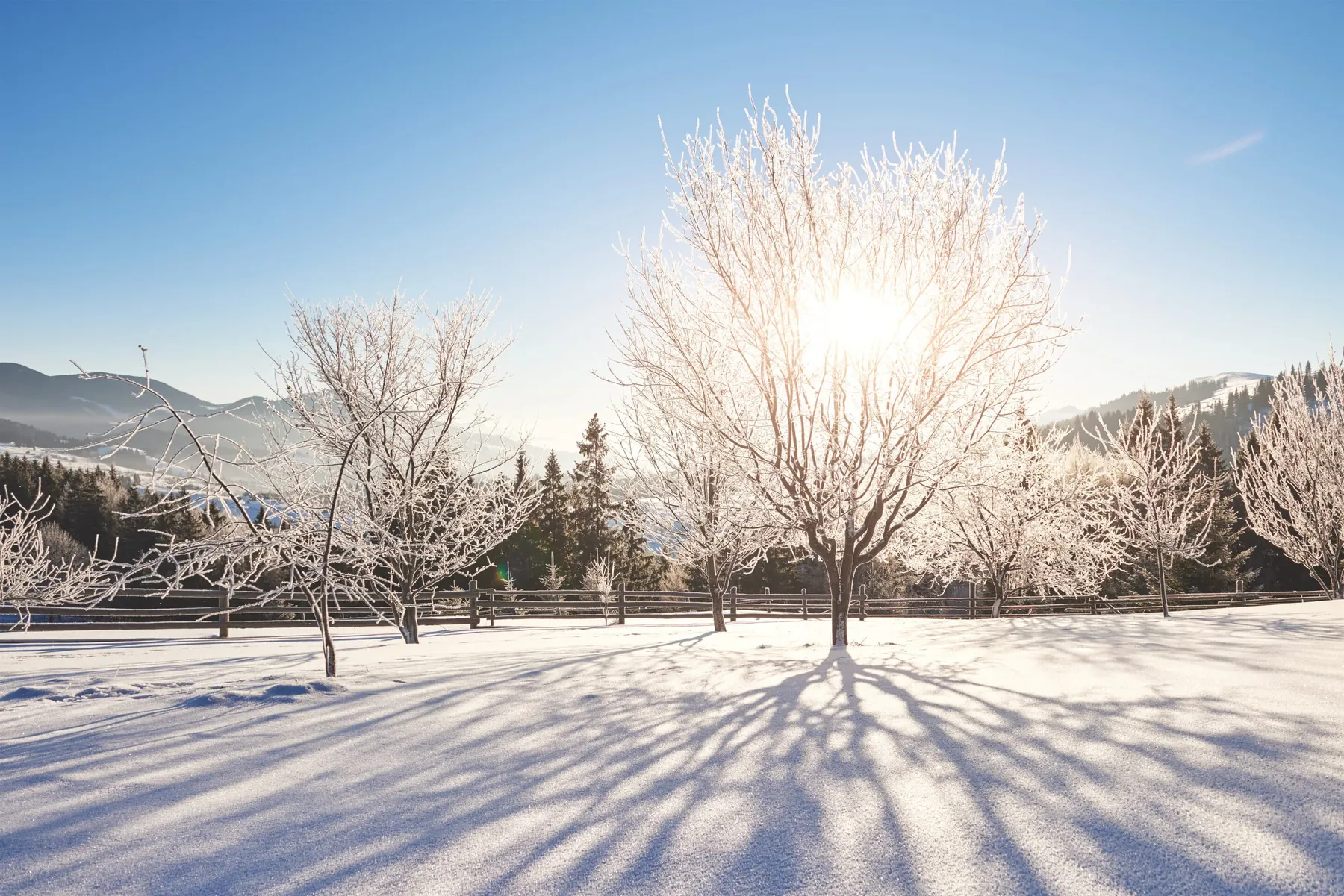Airdrie communities: snowy mountain landscape near Calgary and Airdrie